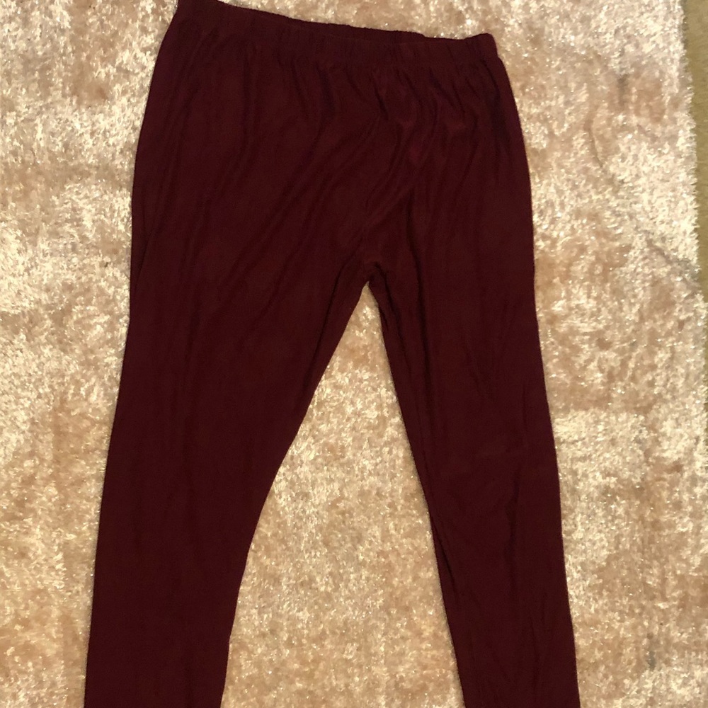 Maroon Leggings XL